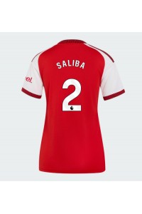 Arsenal William Saliba #2 Jalkapallovaatteet Naisten Kotipaita 2026-27 Lyhythihainen